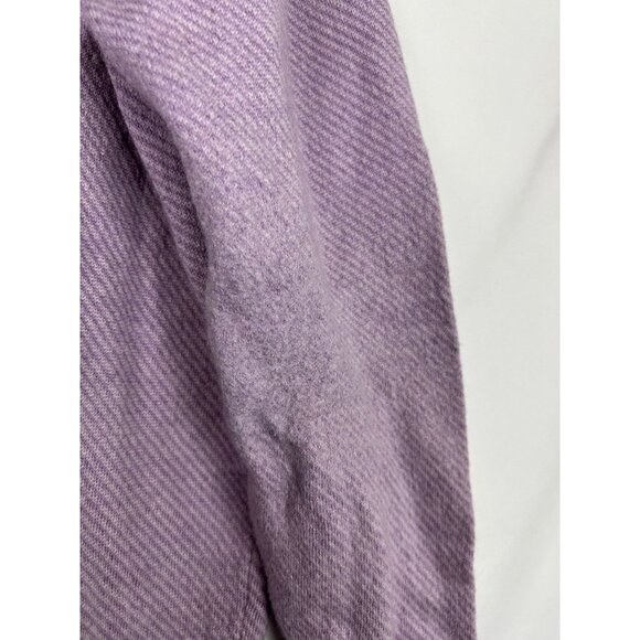 Vineyard Vines Women's Sweater 1/4 Zip 100% Extra Fine Merino Woll Large Purple - Picture 13 of 13